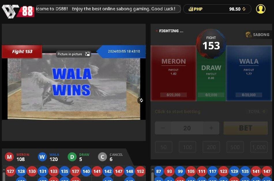 DS88 Wala Wins
