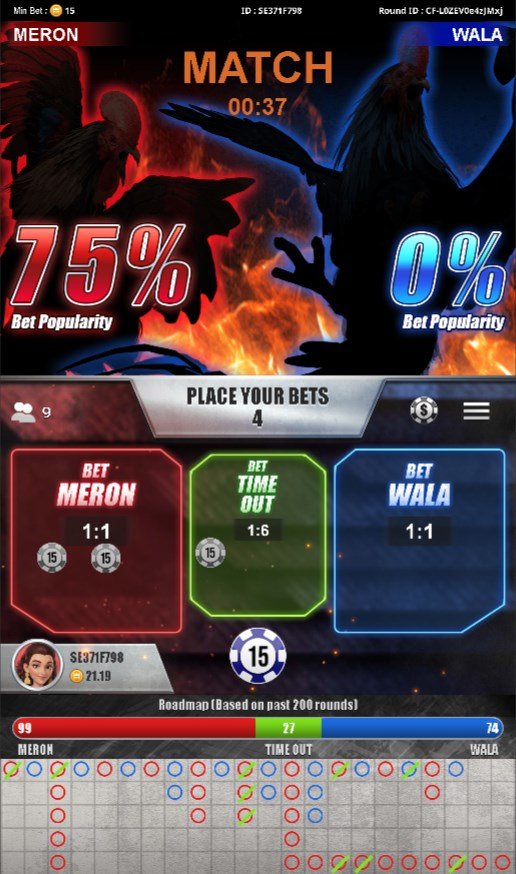 Cockfighting Arena Bets